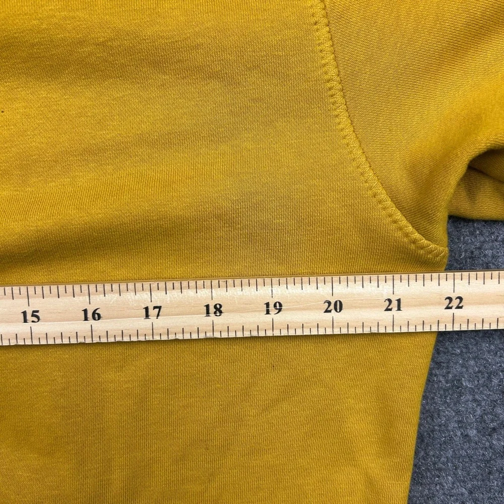 The North Face Hoodie Mens S Yellow ReNew ReUse Graphic Eco-Friendly Sweatshirt